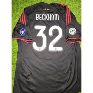 Beckham AC Milan 2009 2010 Third Soccer Jersey Shirt XL SKU# E84188